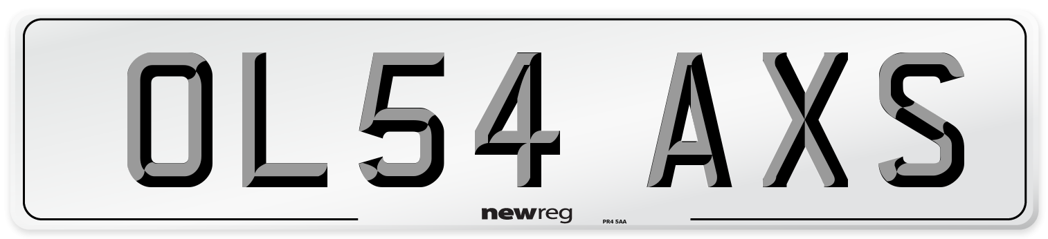 OL54 AXS Number Plate from New Reg